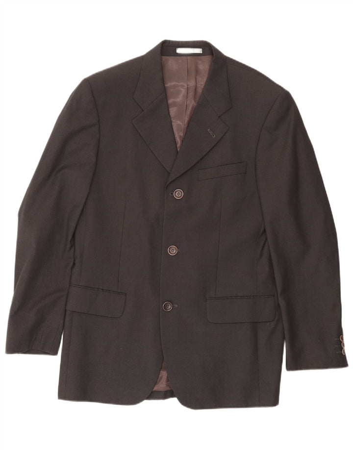 KENZO Veste Blazer 3 Boutons Homme IT 48 Bleu Marine Moyen Laine