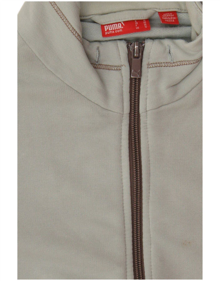 Puma Veste de survêtement pour femme UK 10 Small Gris Coton