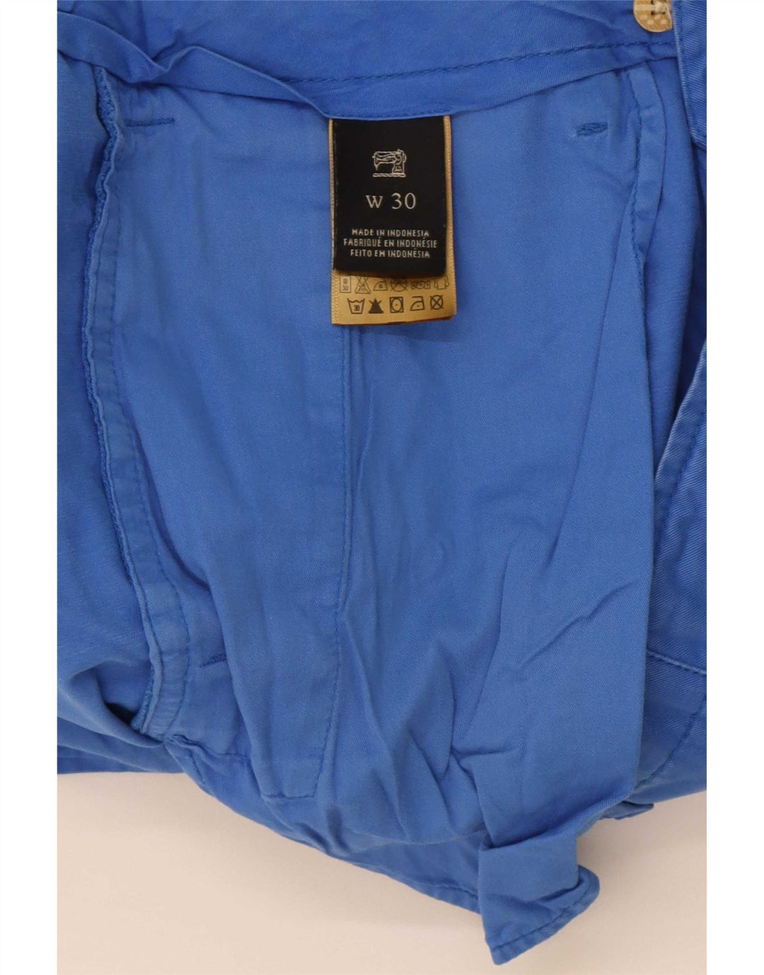 Scotch & Soda Short Chino Homme W30 Bleu Moyen Coton