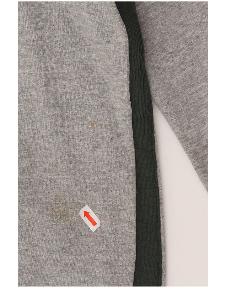 CHAMPION Womens Tracksuit Top Jacket UK 10 Small Grey Colourblock Cotton