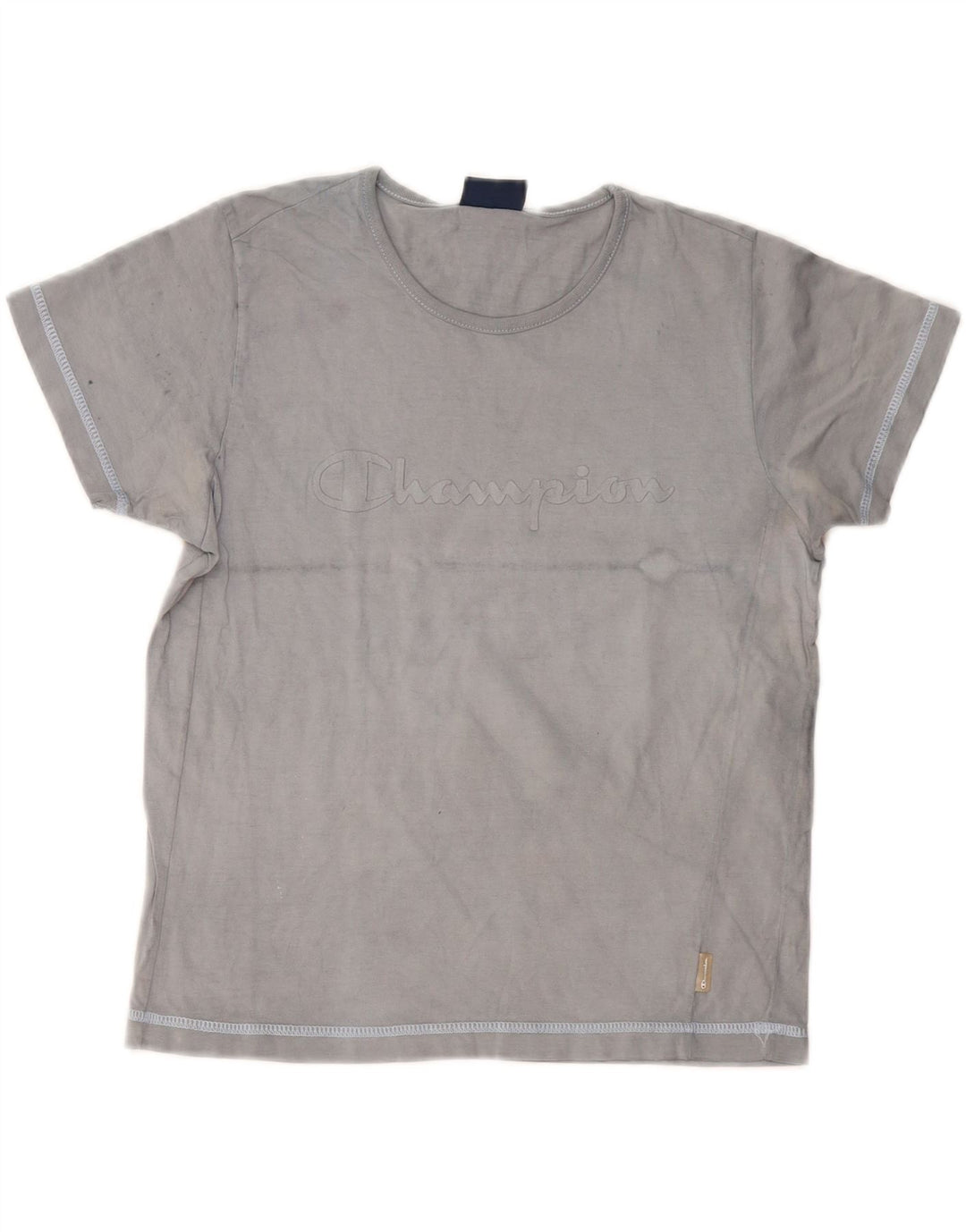 CHAMPION T-shirt graphique pour femme UK 10 Small Bleu marine Coton