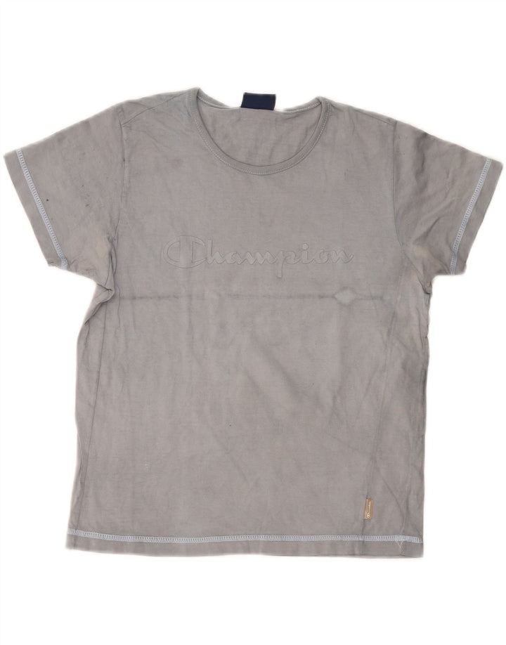 CHAMPION T-shirt graphique pour femme UK 10 Small Bleu marine Coton