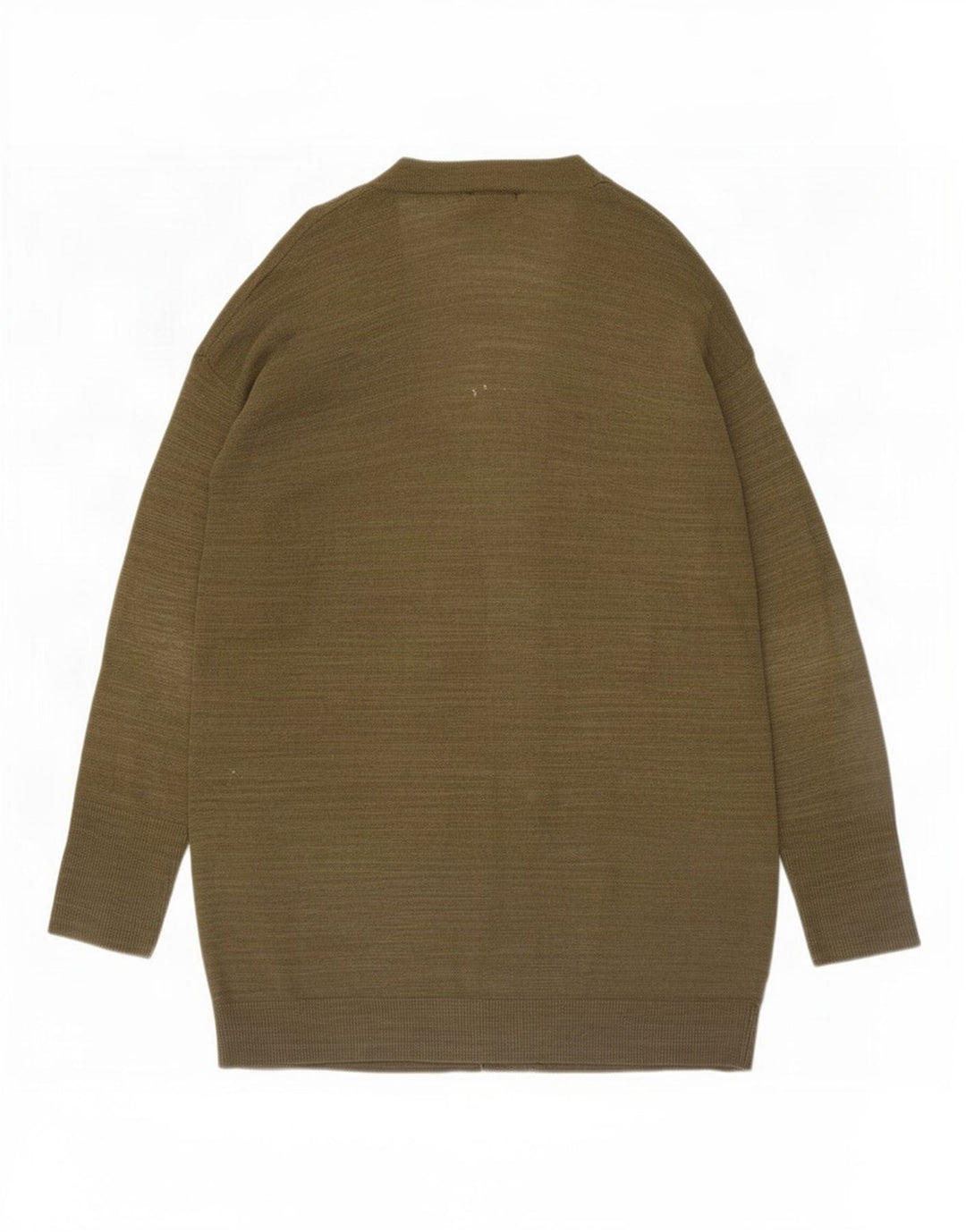 Massimo Dutti Pull cardigan ouvert long pour femme UK 14 Kaki moyen