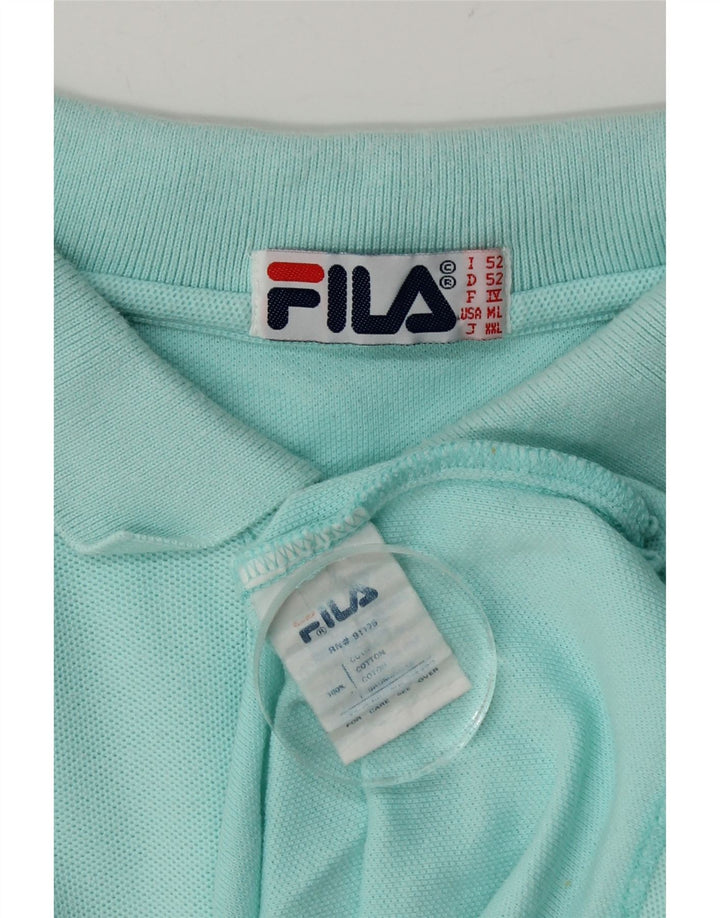 Fila Polo Homme IT 52 Large Bleu Coton