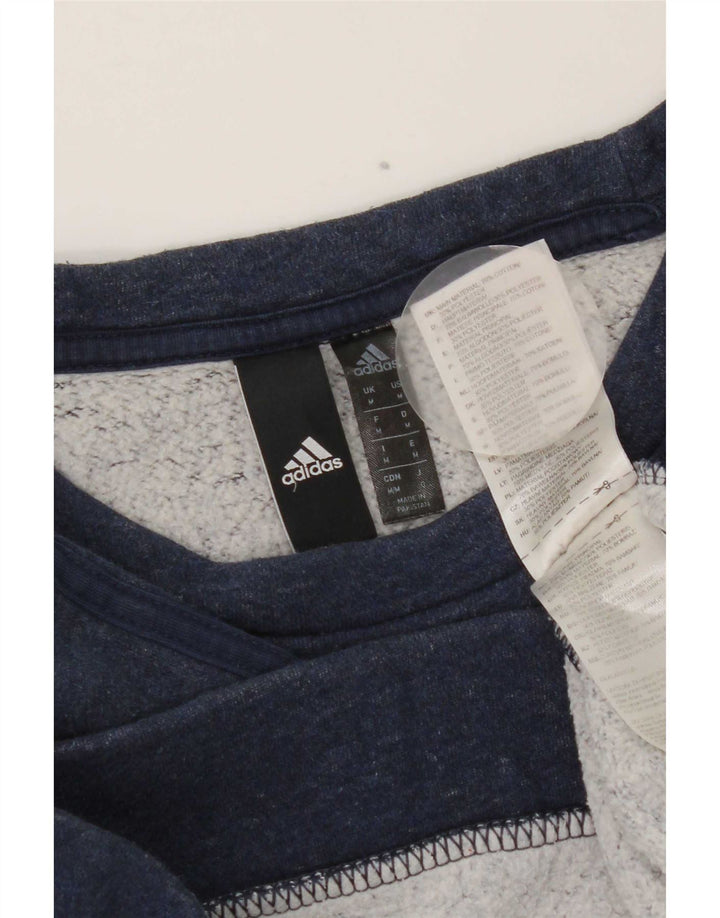 Adidas Sweat-Shirt Homme Bleu Marine Moyen Coton