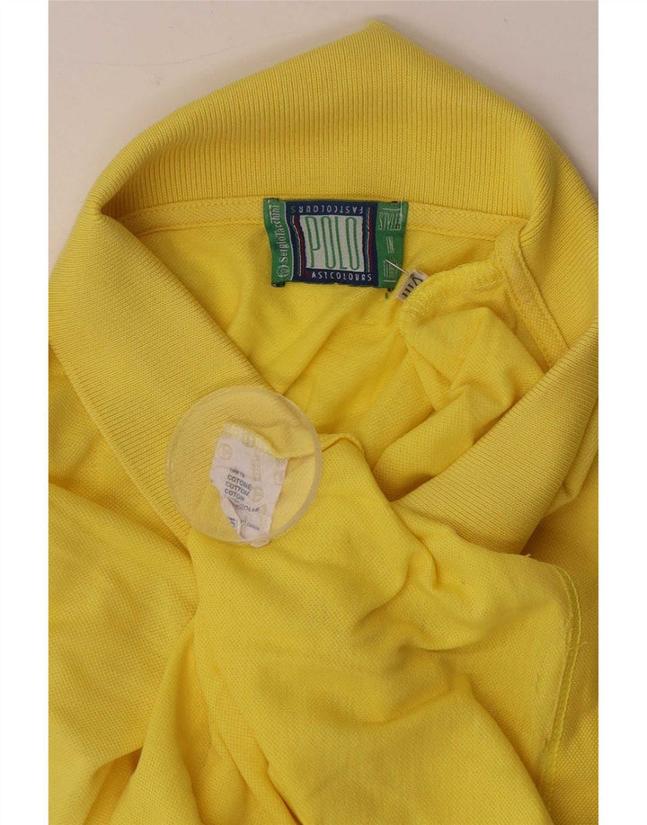 Sergio Tacchini Polo Homme 2XL Jaune Coton