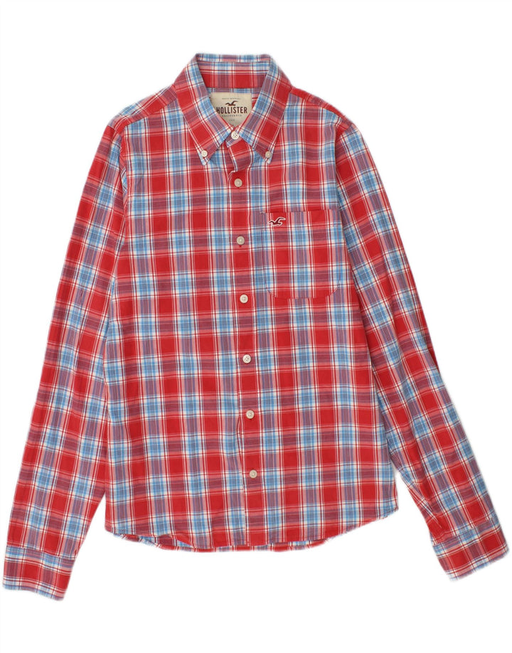 HOLLISTER Chemise Homme Medium Red Check Coton