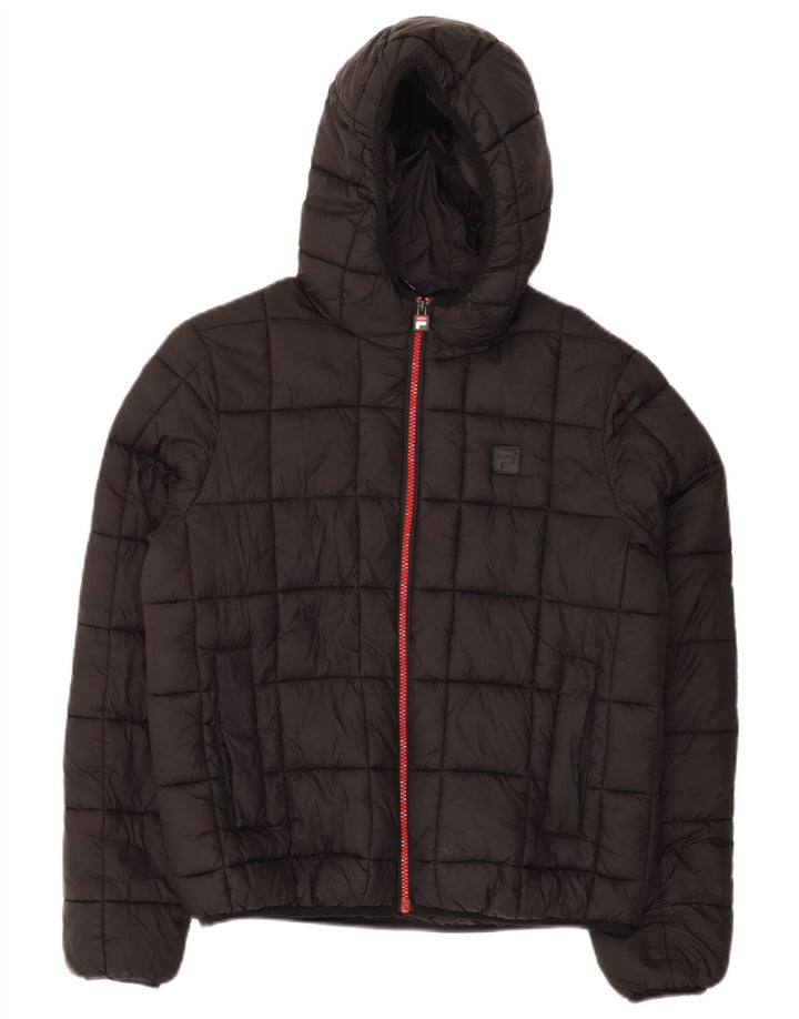 Fila Veste matelassée à capuche garçon 13-14 ans noir