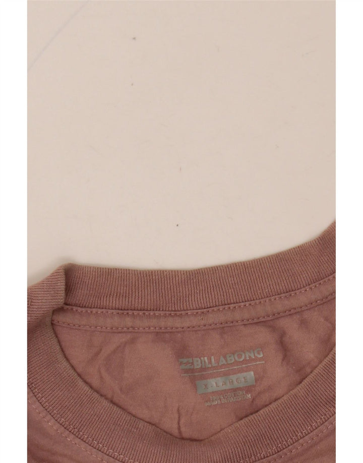 BILLABONG T-Shirt Graphique Homme XL Rose Floral