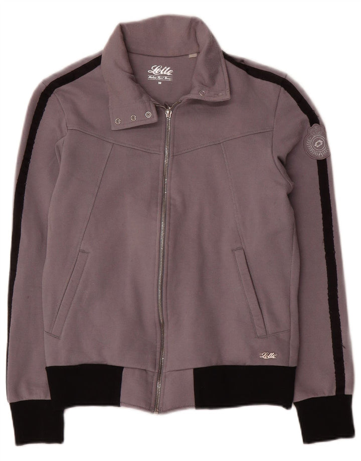Lotto Veste de survêtement pour femme UK 12 Gris moyen Colourblock Coton