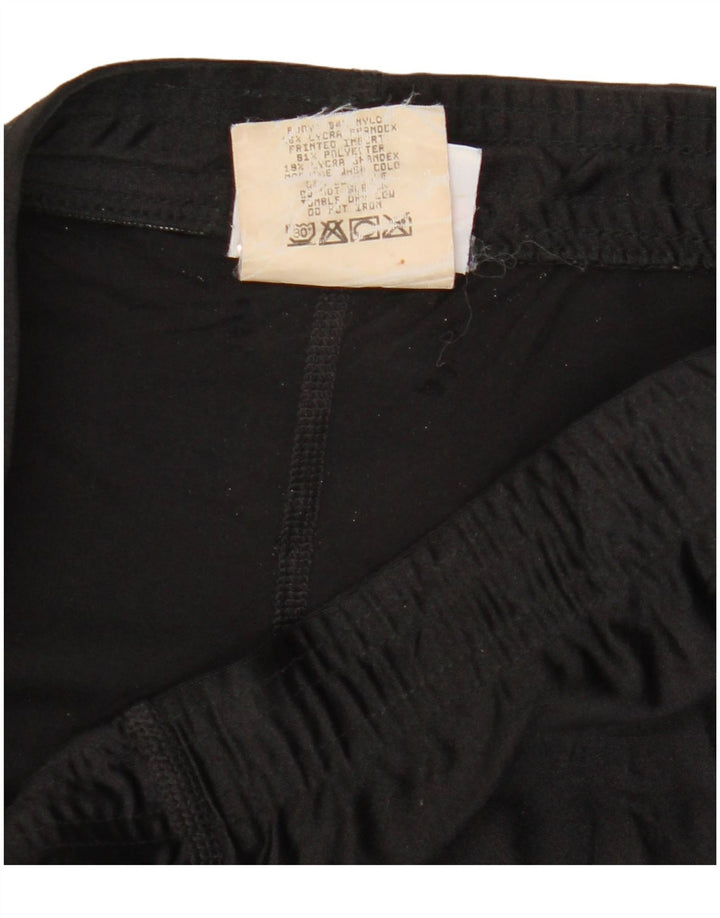 Reebok Leggings Femme UK 42 Polyester Colorblock Noir Moyen