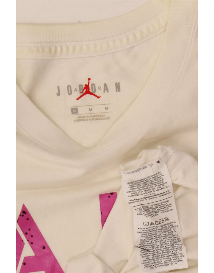 Jordan T-shirt graphique pour homme en coton blanc moyen
