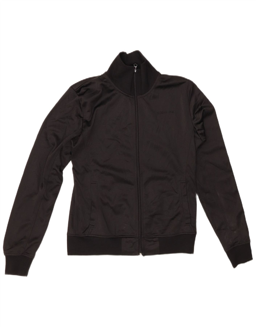 DIADORA Veste de survêtement pour femme UK 14 Medium Noir Polyester