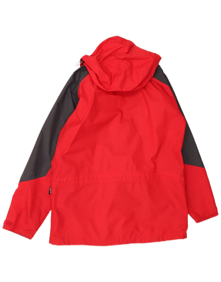 Berghaus Veste de pluie à capuche pour homme UK 38 Medium Rouge Colorblock Nylon