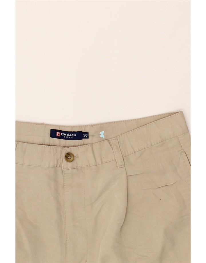 CHAPS Mens Chino Shorts W36 Large Grey Cotton Vintage Chaps and Second-Hand Chaps from Messina Hembry 