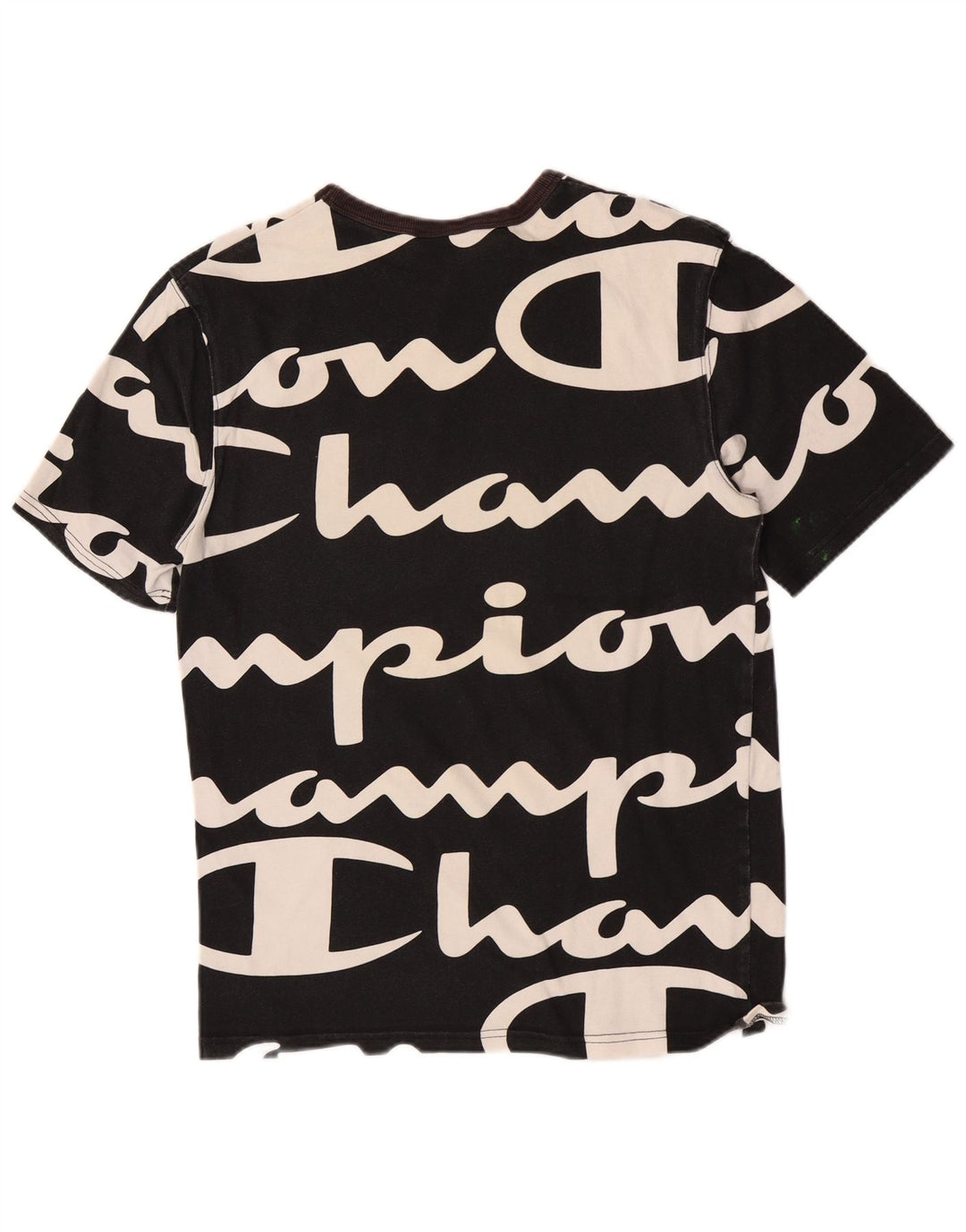 Champion T-Shirt Graphique Homme Petit Noir Coton