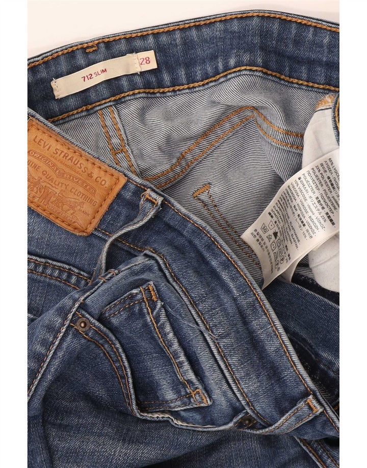 Levi's Jean Slim 712 Femme W28 L32 Bleu Lyocell