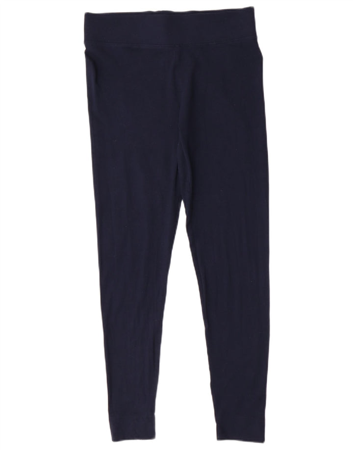 Marks & Spencer Leggings Femme UK 12 Medium Bleu Marine Viscose
