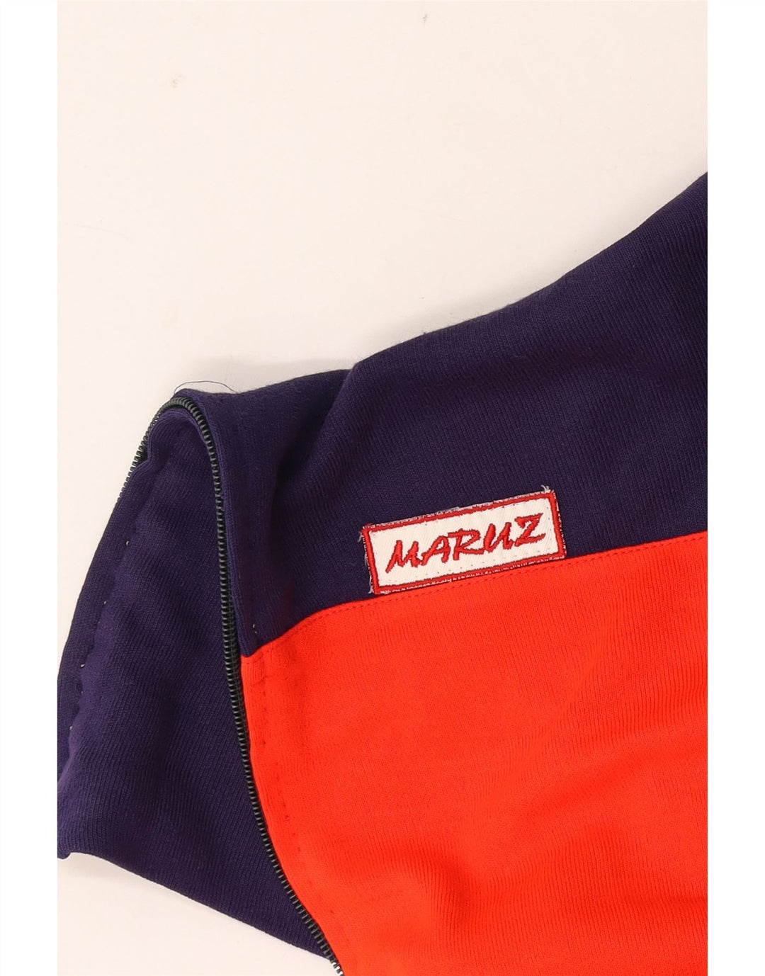 vintage Mens Survêtement Top Veste Medium Red Colourblock
