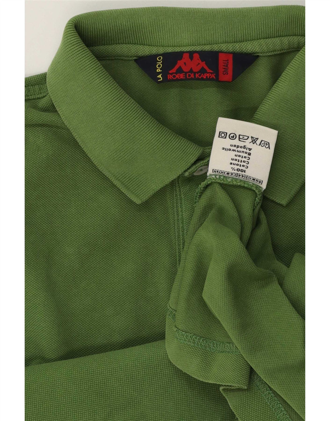 Kappa Polo Homme Petit Vert Coton