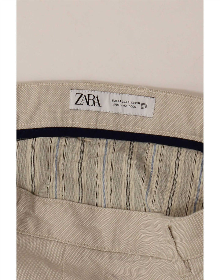 Zara Short Chino Homme EU 40 Moyen W31 Beige