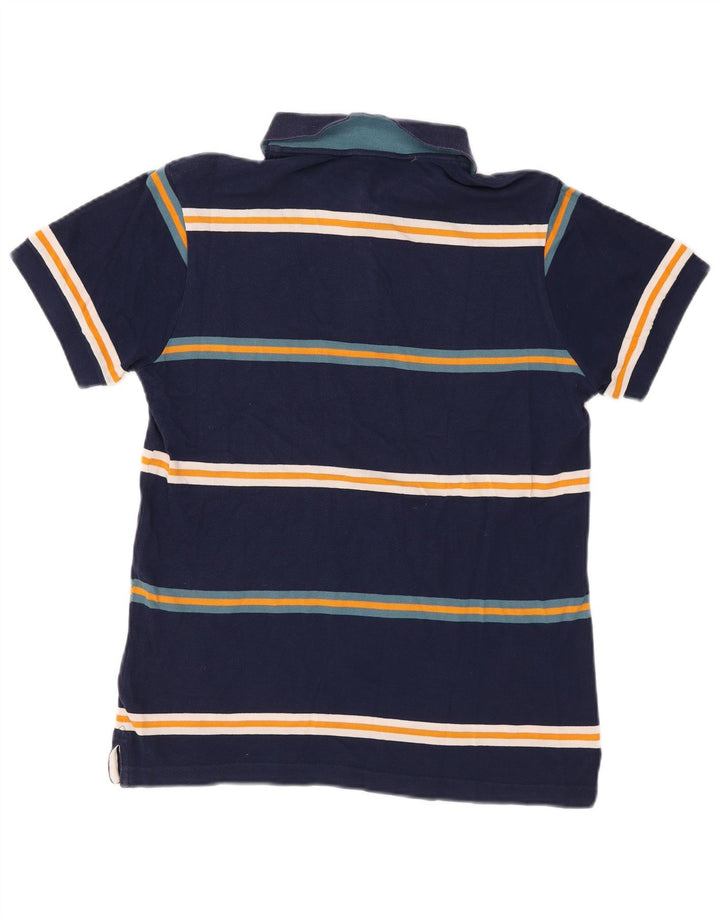 Kappa Polo Homme Rayé Bleu Marine Moyen