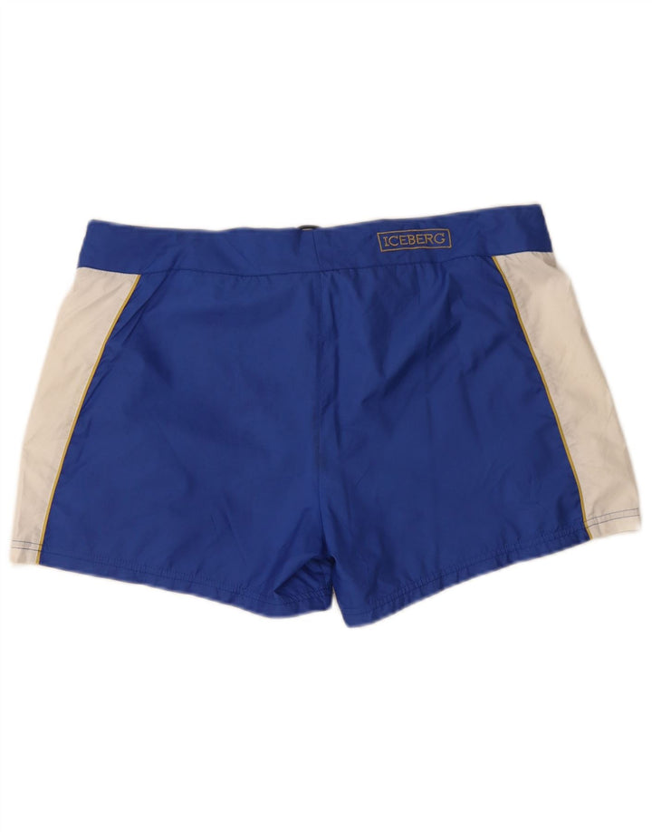 Iceberg Short de Bain Homme 2XL Bleu Colorblock Polyester