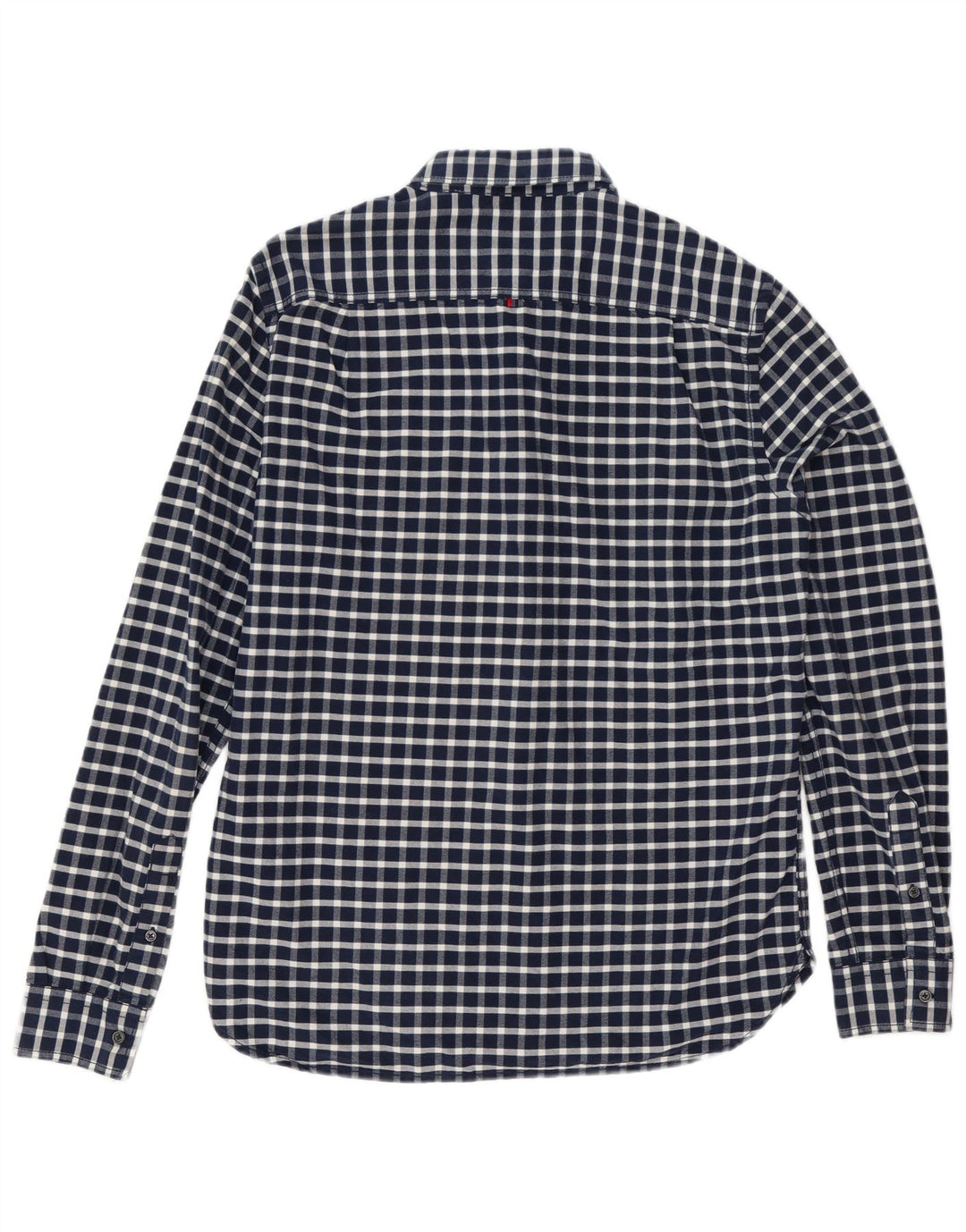 Superdry Chemise Homme Grand Carreaux Bleu Marine En Coton