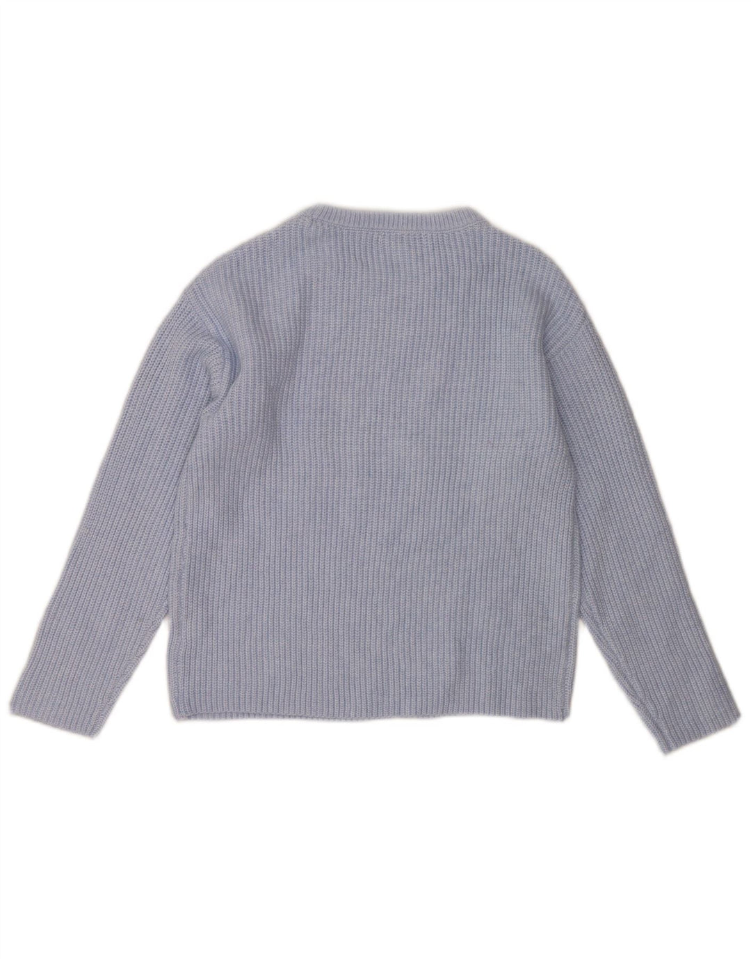 Marks & Spencer Pull col bateau pour femme UK 10 Petit Bleu Polyester