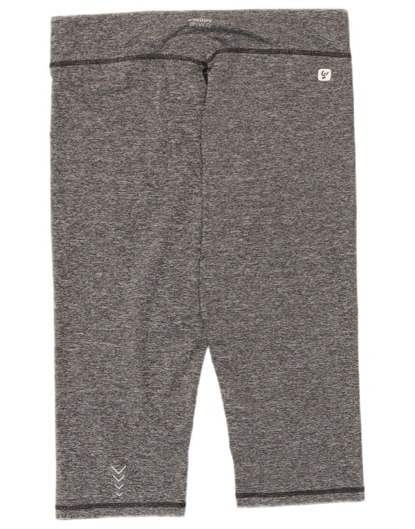 Freddy Pantalon de Survêtement Capri Femme UK 44 Large Gris Moucheté Polyester