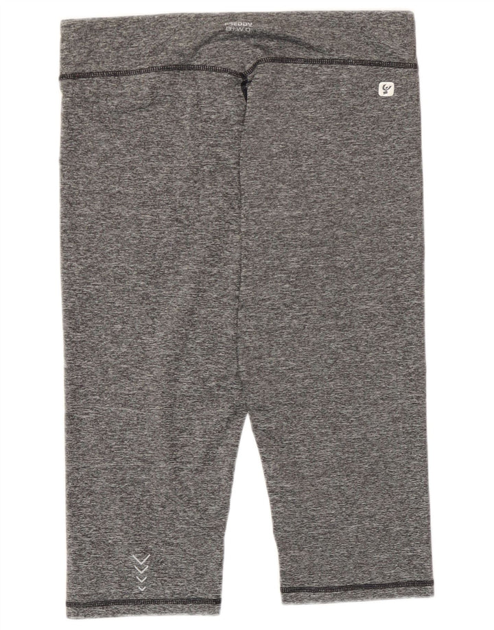 Freddy Pantalon de Survêtement Capri Femme UK 44 Large Gris Moucheté Polyester