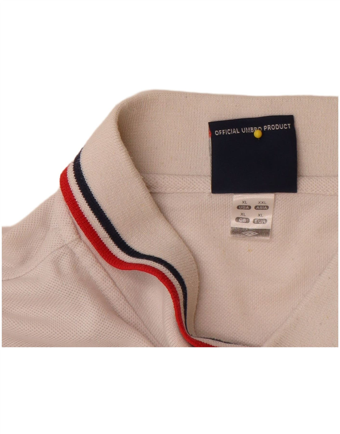 Umbro Polo England Homme XL Blanc Polyester