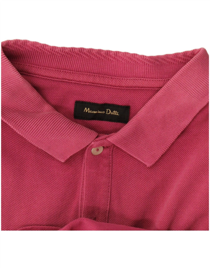 Massimo Dutti Polo Homme Rose Moyen