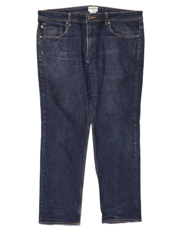 Timberland Jean droit homme W38 L32 bleu marine coton