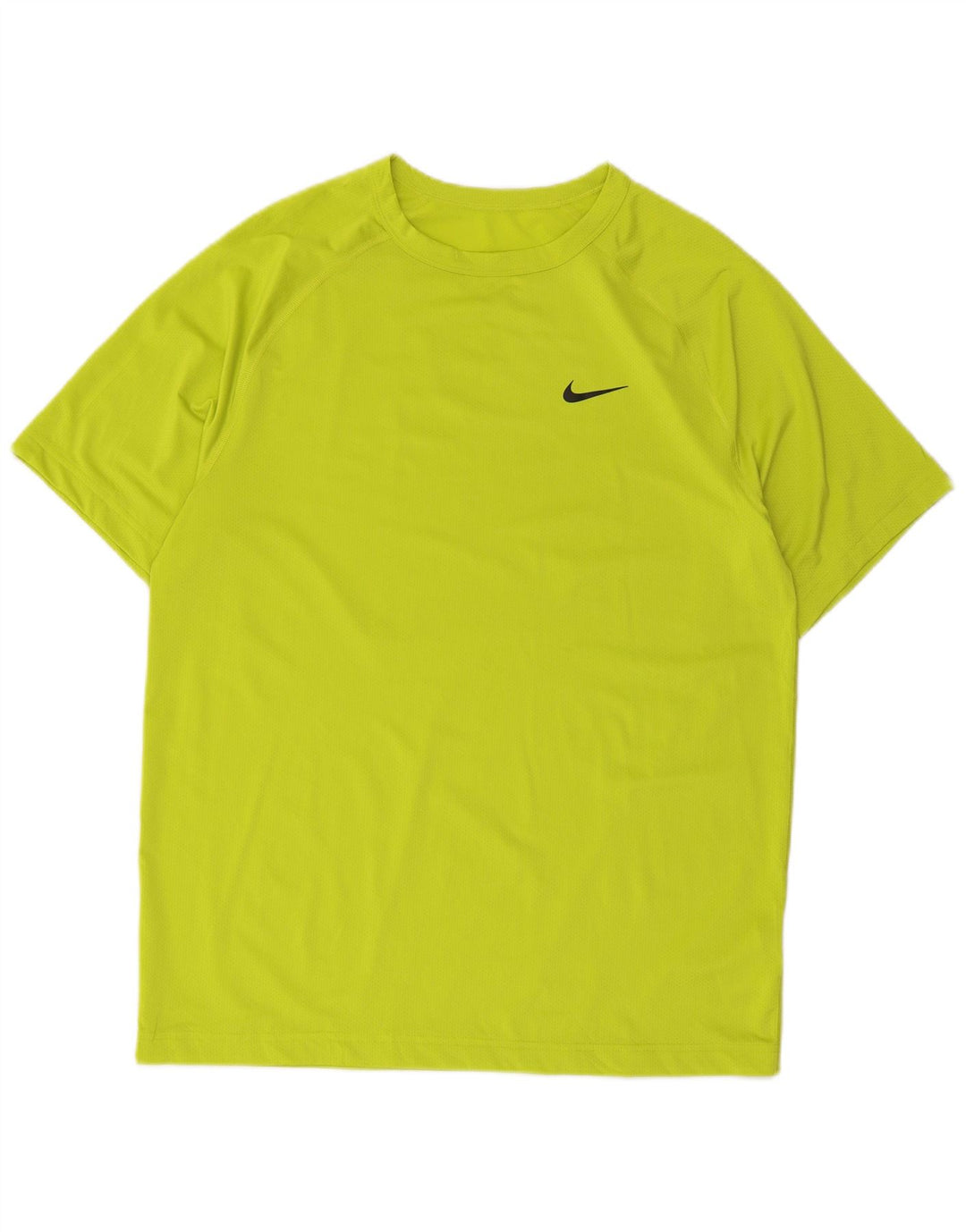Nike Homme Dri Fit T-Shirt Haut Vert Moyen Polyester