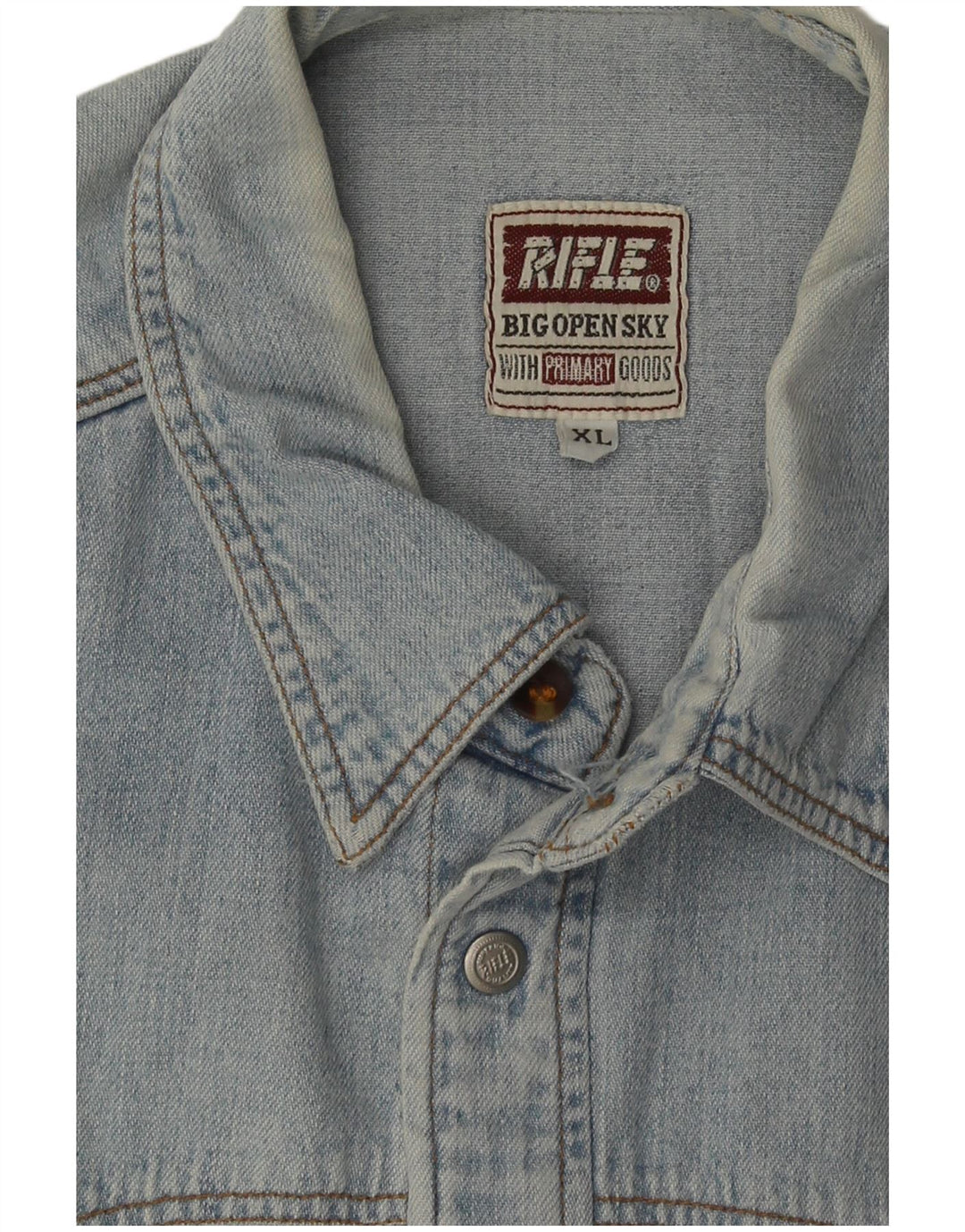 Chemise en Jean Homme Rifle XL Bleu Coton