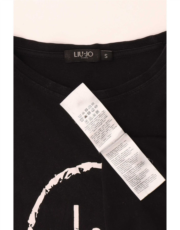 Liu Jo T-Shirt Graphique Homme Petit Noir Coton
