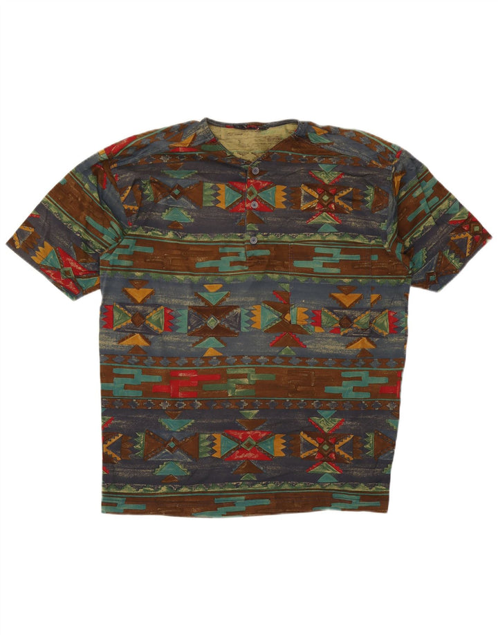 Paul & Shark T-Shirt Top Large Multicolore Géométrique Homme