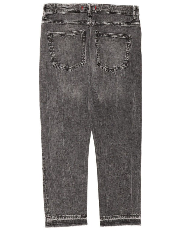 Zara Jean droit femme EU 38 Small W28 L26 Gris