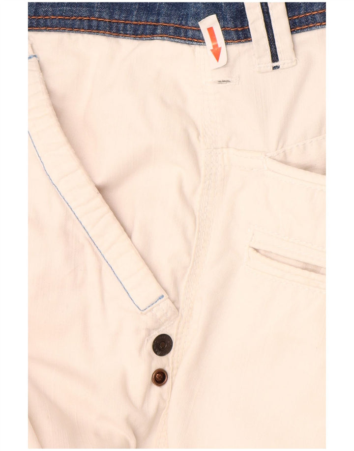 Napapijri Short cargo graphique pour homme IT 46 Small W30 Blanc