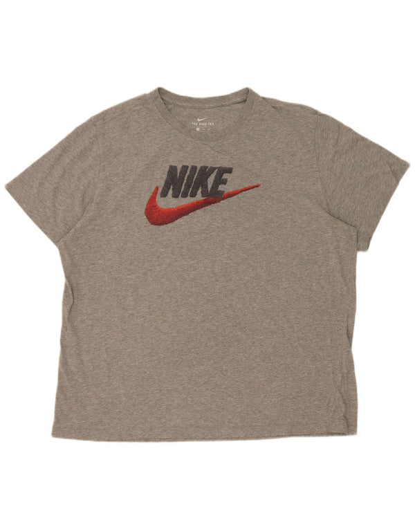 Nike T-shirt graphique pour homme 2XL Gris moucheté