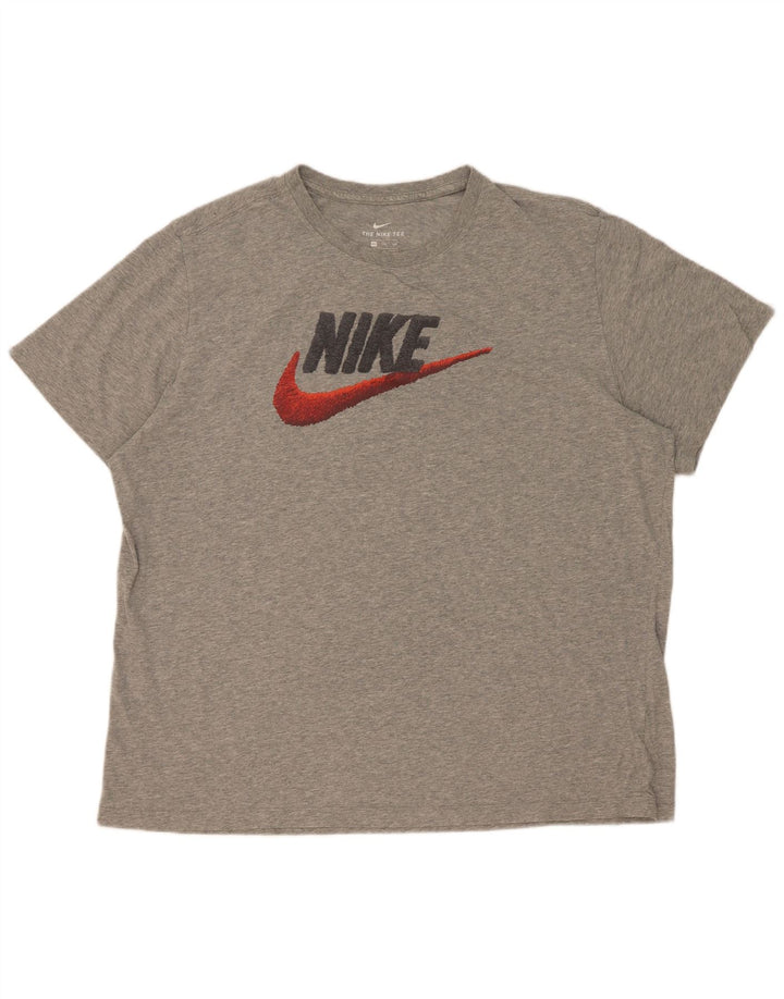 Nike T-shirt graphique pour homme 2XL Gris moucheté