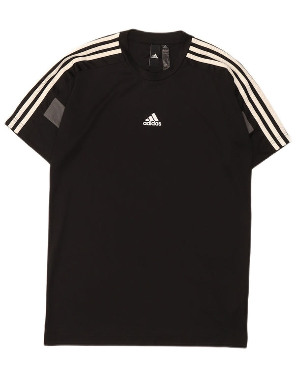 Adidas Hommes Aeroready T-Shirt Haut Petit Noir Colorblock Polyester