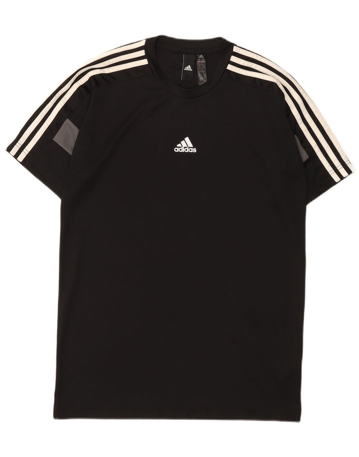 Adidas Hommes Aeroready T-Shirt Haut Petit Noir Colorblock Polyester