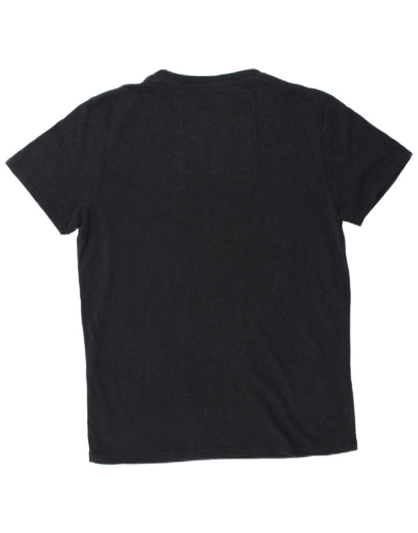 Superdry T-Shirt Graphique Top XL Noir Coton Homme