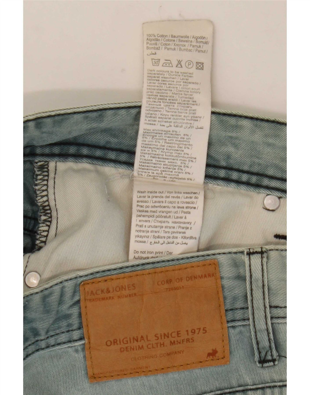 Jack & Jones Jean Slim Tim W36 L34 Homme Bleu Coton