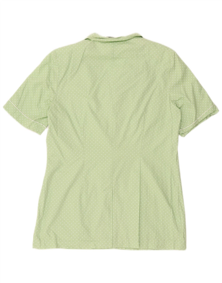 Mario Rosella Ensemble 2 pièces pour femme en coton à pois vert moyen EU 40