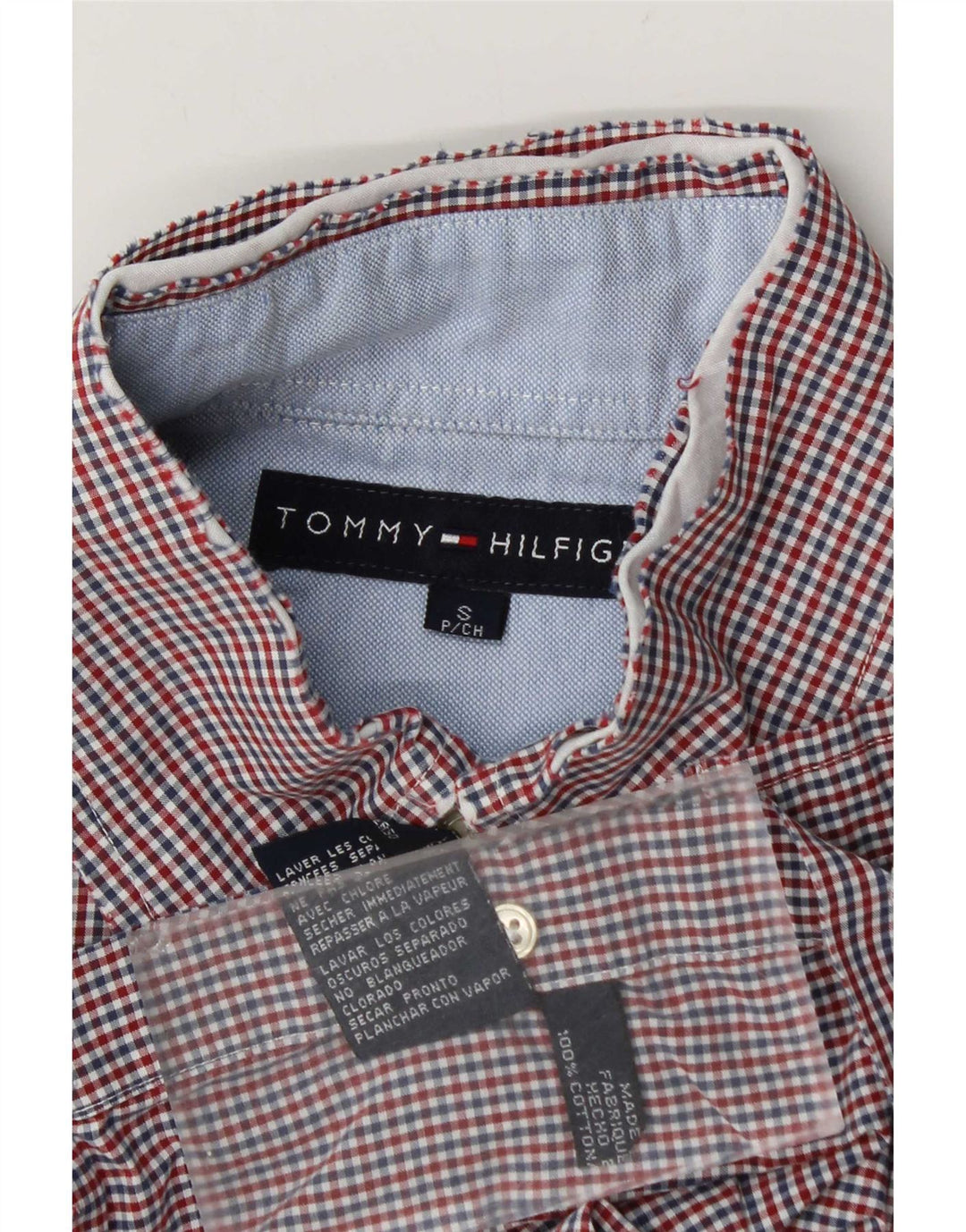 Tommy Hilfiger Chemise Homme Petit Rouge Vichy Coton
