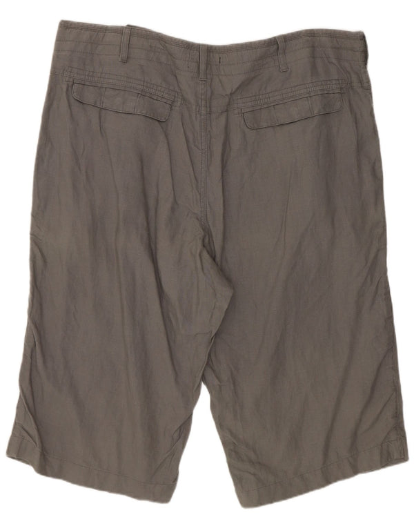 Marks & Spencer Short Chino Homme W38 XL Gris Lin