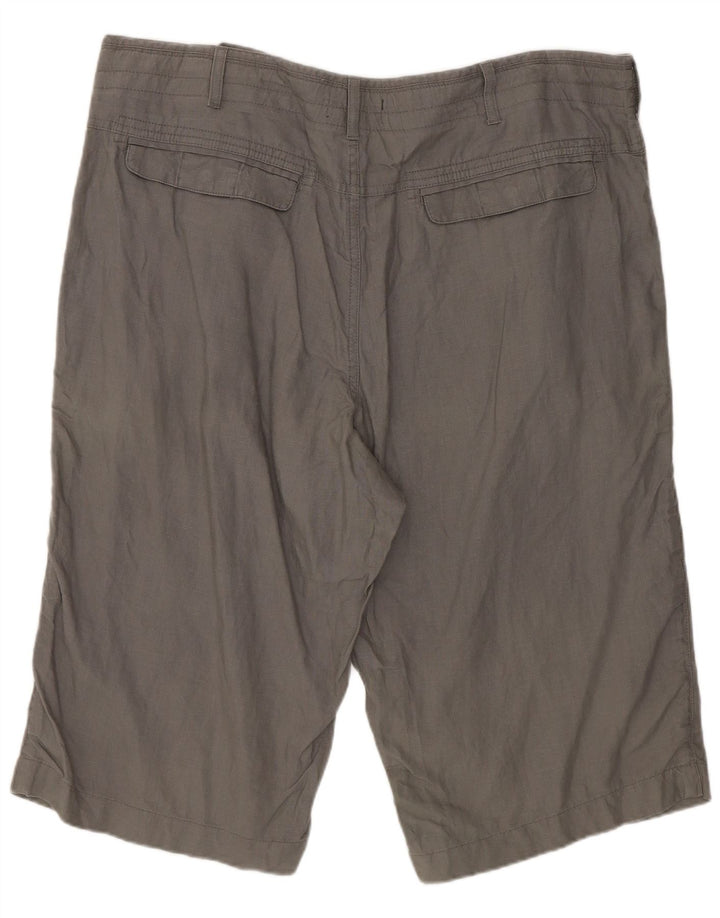 Marks & Spencer Short Chino Homme W38 XL Gris Lin